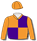 ORANGE, PURPLE QUARTERS, YELLOW SEAMS