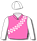 PINK, DARK BLUE AND WHITE CHECKED SASH, SLEEVES AND CAP