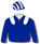 ROYAL BLUE, WHITE EPAULETTES, STRIPED CAP