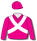 HOT PINK, WHITE CROSSED SASHES