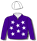 PURPLE AND WHITE STARS, WHITE CAP
