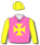 Pink, yellow Maltese cross, sleeves & cap