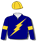 NAVY BLUE, GOLD LIGHTNING BOLT, GOLD AND WHITE ARMBANDS, GOLD CAP