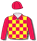 RED AND YELLOW CHECKS, RED SLEEVES AND CAP