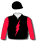 BLACK, RED LIGHTNING BOLT AND SLEEVES, BLACK CAP, RED LIGHTNING BOLT