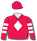 RED, WHITE DIAMOND, HOOPED SLEEVES, RED CAP