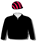 BLACK, RED STRIPED CAP
