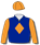ROYAL BLUE, ORANGE DIAMOND, SLEEVES AND CAP
