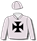 French grey, black Maltese Cross, french grey cap
