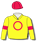 YELLOW, RED DISC, ARMBANDS AND CAP