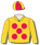 Gold, red spots, red & gold quartered cap