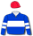 BLUE, WHITE BAND AND ARMBANDS, RED CAP