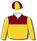 GOLD, MAROON YOKE, QUARTERED CAP