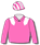 Pink, white epaulettes, pink & white striped cap