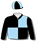 BLACK, LIGHT BLUE QUARTERS, QUARTERED CAP