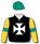 Black, white Maltese Cross, gold sleeves, emerald green armbands & cap