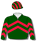 DARK GREEN, RED CHEVRONS, DARK GREEN CHEVRONS SLEEVES, RED STRIPE CAP