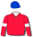 RED, WHITE ARMBANDS, BLUE CAP