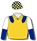 GOLD, DARK BLUE EPAULETTES, GOLD, WHITE AND DARK BLUE THIRDS SLEEVES, GOLD AND DARK BLUE CHECKED CAP