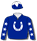 ROYAL BLUE, WHITE HORSESHOE, STARS SLEEVES AND STAR CAP