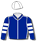 ROYAL BLUE, WHITE SEAMS, HOOPED SLEEVES, WHITE CAP