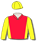 RED, YELLOW SIDE PANELS, YELLOW SLEEVES AND CAP