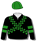 BLACK, GREEN CHECKED SASH, ARMBANDS AND CAP