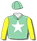 AQUA, WHITE STAR, YELLOW SLEEVES