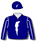 NAVY BLUE, WHITE LIGHTNING BOLT SASH, SEAMS SLEEVES AND LIGHTNING BOLTS ON CAP