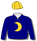 NAVY BLUE, GOLD AND WHITE CRESCENT, GOLD CAP