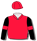 Red, black sleeves, red arm band & cap