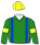 GREEN, BLUE BRACES, YELLOW ARMBANDS AND CAP