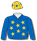 ROYAL BLUE, GOLD STARS, GOLD AND ROYAL BLUE STARS CAP
