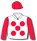 WHITE, RED SPOTS, SLEEVES AND CAP
