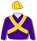 PURPLE, GOLD CROSSED SASHES AND CAP