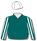Bottle green, white striped sleeves & cap