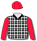 McKenzie tartan, white maltese cross, red sleeves & cap