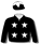BLACK, THREE WHITE DIAGONAL STARS, STAR CAP