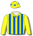 YELLOW, ROYAL BLUE STRIPES, YELLOW AND ROYAL BLUE STARS CAP