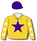 GOLD, PURPLE STAR, WHITE STARS SLEEVES, PURPLE CAP
