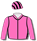 PINK, BLACK SEAMS, STRIPED CAP