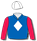 ROYAL BLUE, WHITE DIAMOND, RED SLEEVES, WHITE CAP
