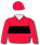 Red, black band, red cap