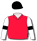 RED, BLACK AND WHITE KITE, WHITE SLEEVES, BLACK DIAMOND ARMBANDS, BLACK AND WHITE KITE ON CAP