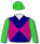 NAVY BLUE, CERISE DIABLO, LIME GREEN SLEEVES AND CAP