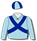 LIGHT BLUE, ROYAL BLUE CROSSED SASHES, QUARTERED CAP