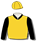 GOLD, BLACK MOTIF, COLLAR AND SLEEVES, GOLD AND BLACK MOTIF CAP