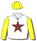 WHITE, BROWN STAR, YELLOW SLEEVES AND CAP