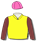 YELLOW, BROWN BR LOGO AND SLEEVES, DEEP PINK CAP
