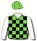 LIME GREEN, BLACK CHECKS, WHITE SLEEVES